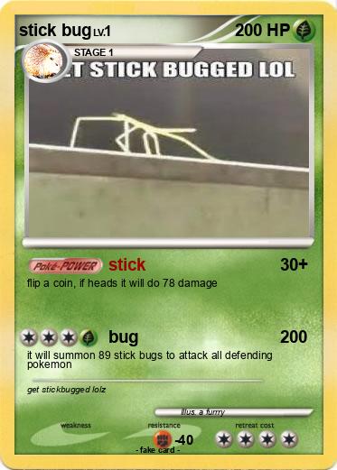 Pokemon stick bug