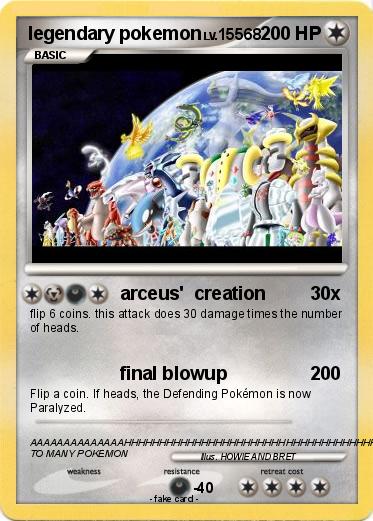 Pokemon legendary pokemon