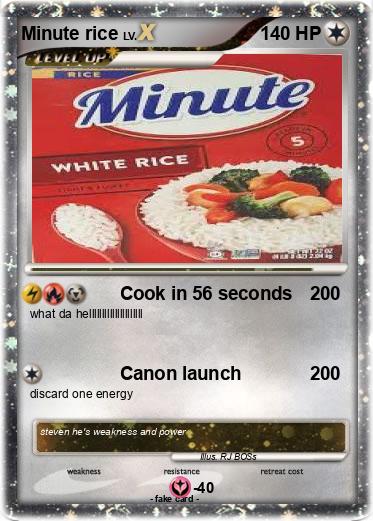 Pokemon Minute rice