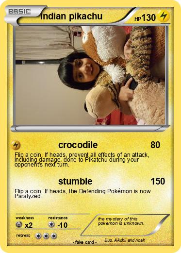 Pokemon indian pikachu