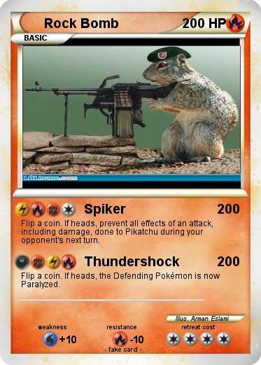 Pokemon Rock Bomb