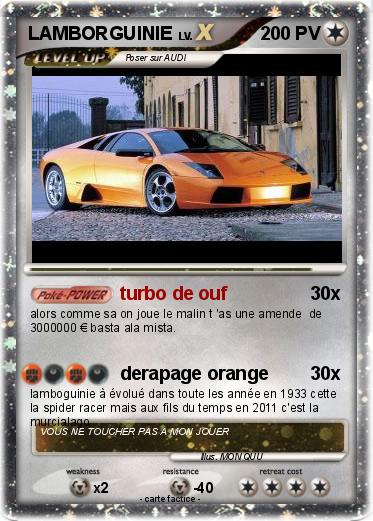 Pokemon LAMBORGUINIE