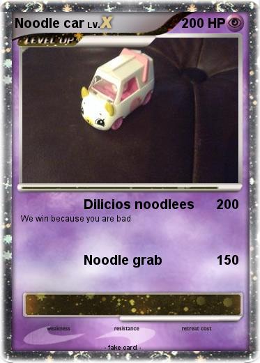 Pokemon Noodle car