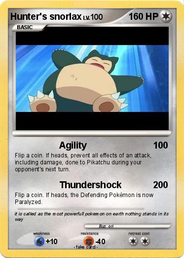 Pokemon Hunter's snorlax