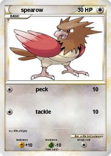 Pokemon spearow