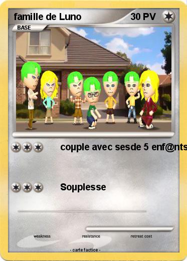 Pokemon famille de Luno
