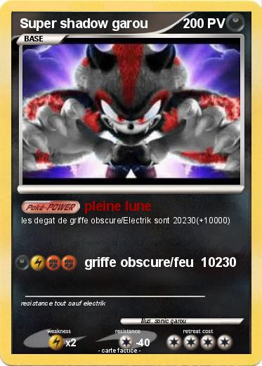 Pokemon Super shadow garou