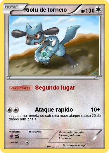 Pokemon Riolu de torneio