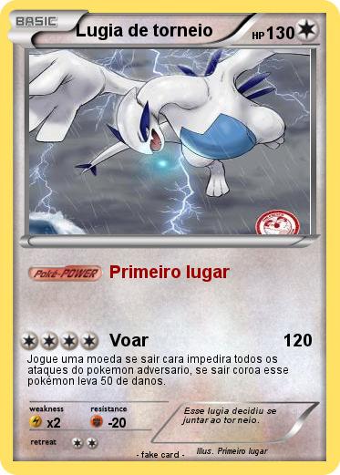 Pokemon Lugia de torneio