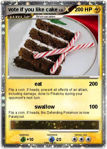 Pokemon vote if you like cake