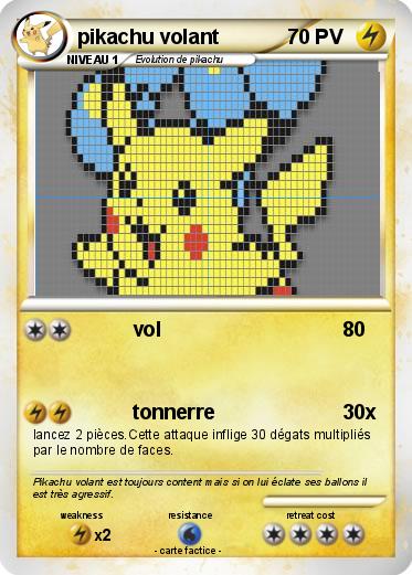 Pokemon pikachu volant