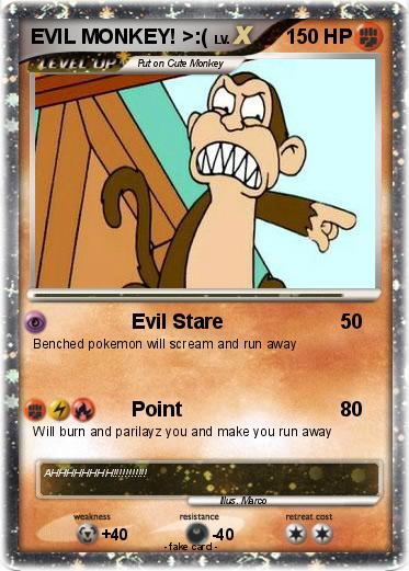 Pokemon EVIL MONKEY! >:(