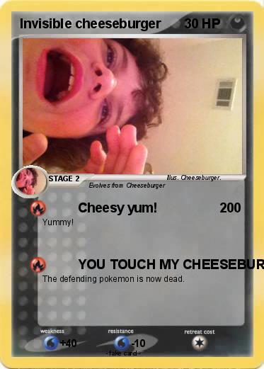 Pokemon Invisible cheeseburger