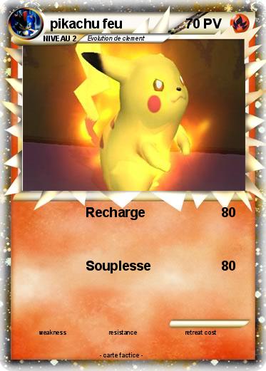 Pokemon pikachu feu