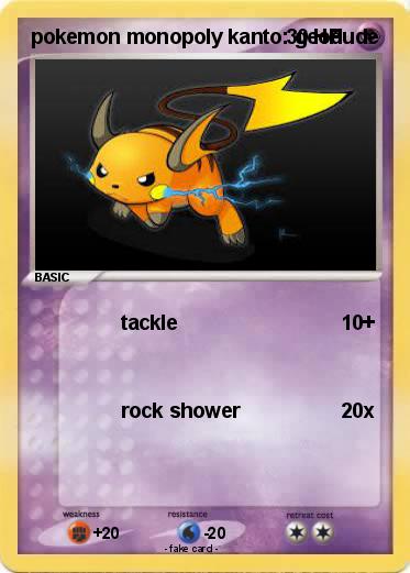 Pokemon pokemon monopoly kanto: geodude