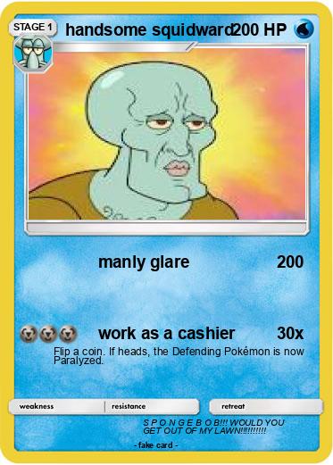 Pokemon handsome squidward