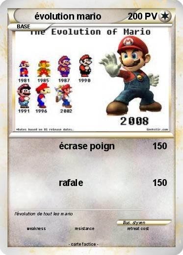 Pokemon évolution mario