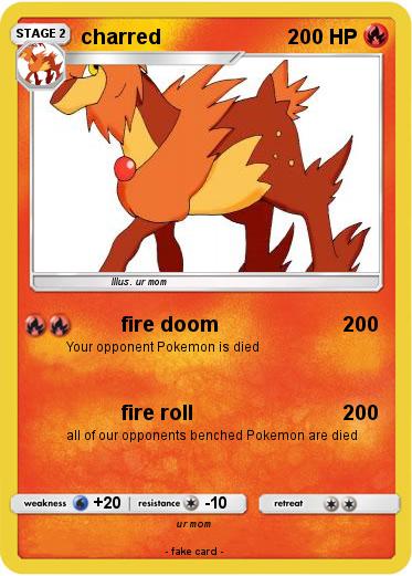 Pokemon charred