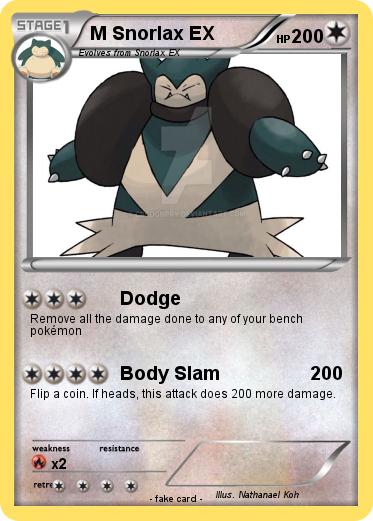 Pokemon M Snorlax EX