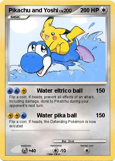 Pokemon Pikachu and Yoshi