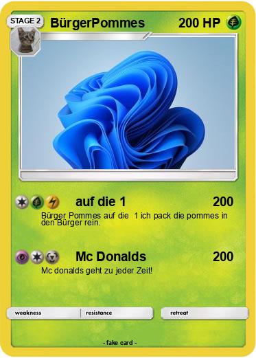 Pokemon BürgerPommes