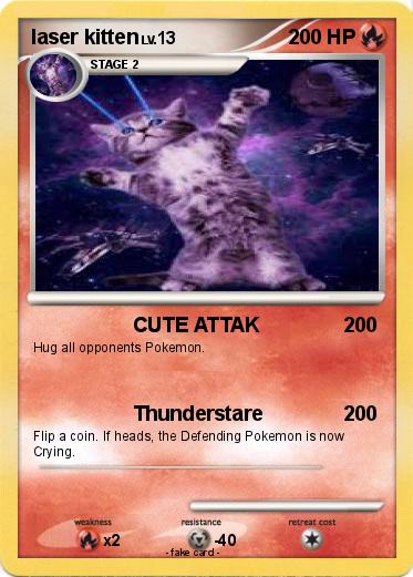 Pokemon laser kitten