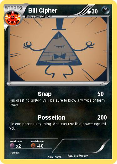 Pokemon Bill Cipher