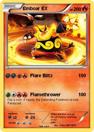 Pokemon Emboar EX