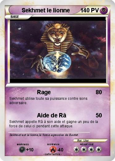 Pokemon Sekhmet le lionne