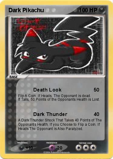 Pokemon Dark Pikachu