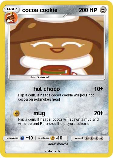 Pokemon cocoa cookie