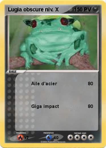 Pokemon Lugia obscure niv. X