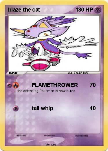 Pokemon blaze the cat