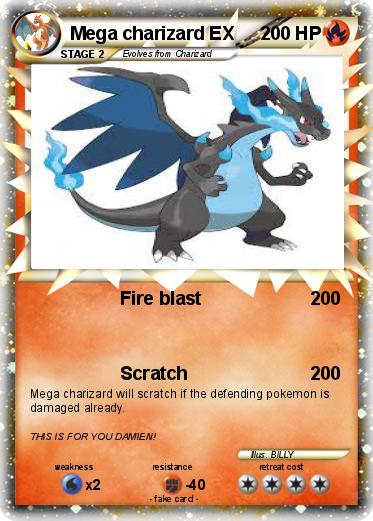 Pokemon Mega charizard EX