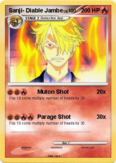 Pokemon Sanji- Diable Jambe