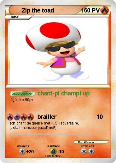 Pokemon Zip the toad