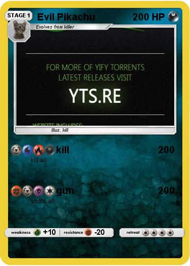 Pokemon Evil Pikachu