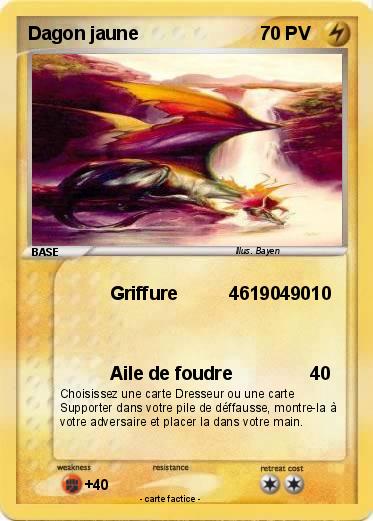 Pokemon Dagon jaune