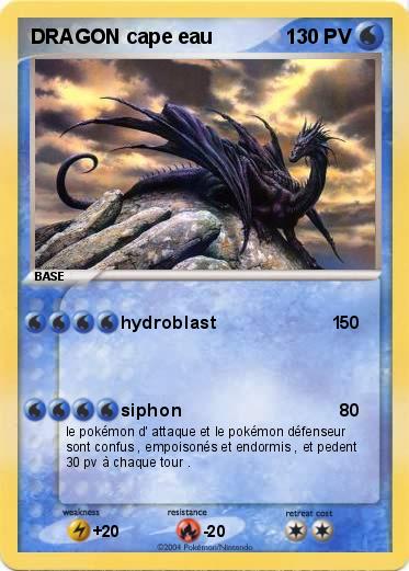 Pokemon DRAGON cape eau