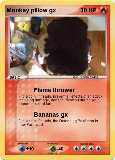 Pokemon Monkey pillow gx
