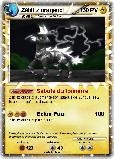 Pokemon Zéblitz orageux