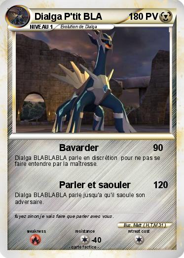 Pokemon Dialga P'tit BLA