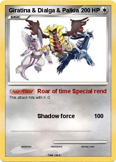 Pokemon Giratina & Dialga & Palkia