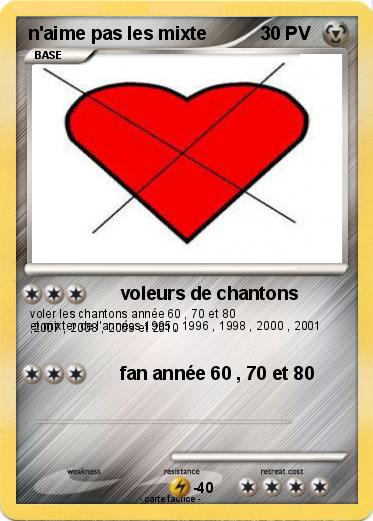 Pokemon n'aime pas les mixte