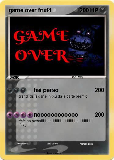 Pokemon game over fnaf4