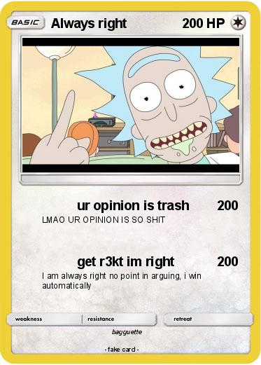 Pokemon Always right