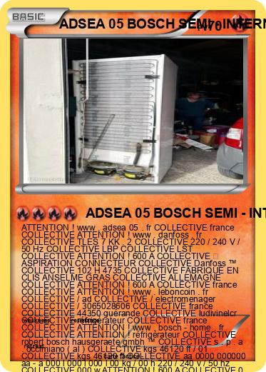 Pokemon ADSEA 05 BOSCH SEMI - INTERNAT 3 IME FRANCE