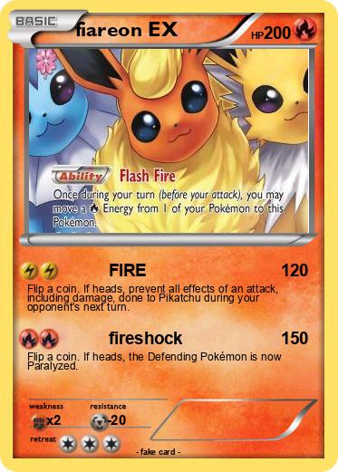 Pokemon fiareon EX