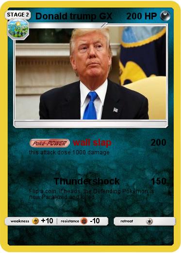 Pokemon Donald trump GX