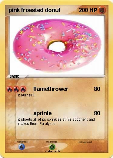 Pokemon pink froested donut